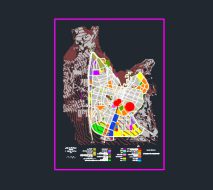 نقشه اتوکد جامع شهری- طرح تفصیلی شهر زاهدان