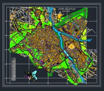 نقشه اتوکد جامع شهری- طرح تفصیلی شهر میاندوآب