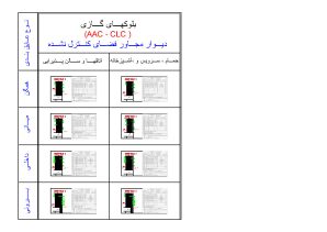 دانلود فایل اتوکد دیتیل اجرایی دیوار مجاور فضای کنترل نشده با بلوک سبک گازی AAC و CLC