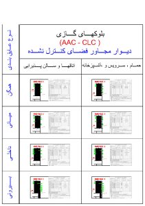 دانلود دیتیل اجرایی دیوار با بلوک‌های گازی (AAC – CLC) مجاور فضای کنترل‌نشده | فایل DWG