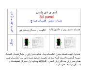دانلود فایل اتوکد دیتیل 3D Panel دیوار مجاور فضای خارج (رده انرژی: EC و گروه ساختمانی: 1)(کاملا منطبق بر مبحث 19 مقررات ملی ساختمان ویرایش پنجم)